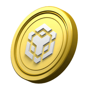 Zierliches BNB-Coin-Element von Binance im Bereich des Gemeinschaftsvertrauens