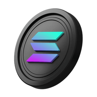Neben dem Hero-Banner-Bereich platzierte Solana SOL Coin