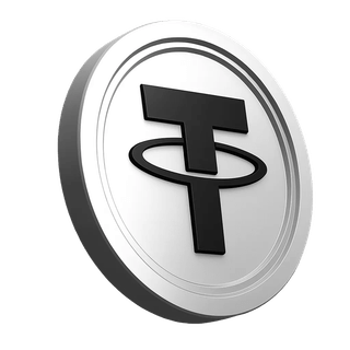 Handelsgemeinschafts-Vertrauensbereich mit Tether USDT Münzen-Element